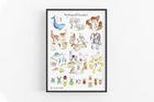 My Animal Numbers art print